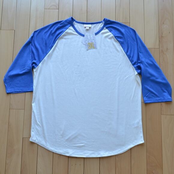 NWT LuLaRoe Randy Quarter Sleeve Jersey Shirt Top Size 3XL - Picture 1 of 4